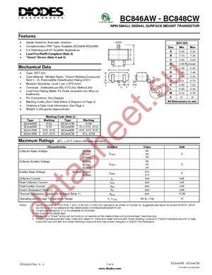 BC847BW-7-F datasheet  